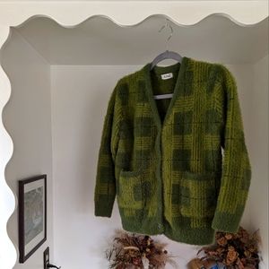 Green Shag Sweater